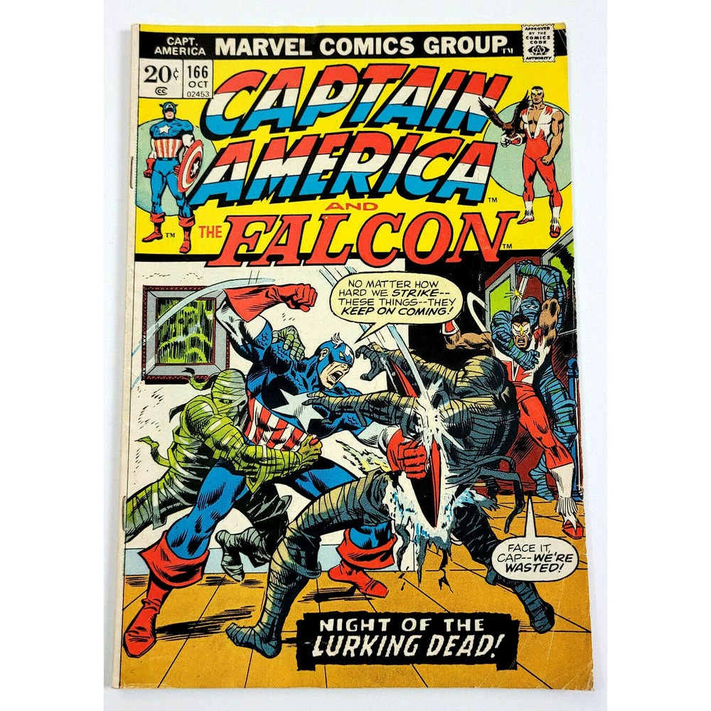 CAPTAIN AMERICA #166 -‎ YELLOW CLAW & NICK FURY APP (1973)